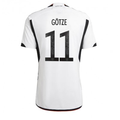 Fotballdrakt Herre Tyskland Mario Gotze #11 Hjemmedrakt VM 2022 Kortermet
